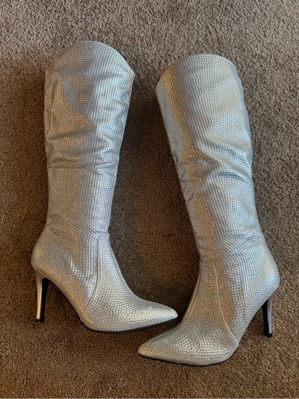 MIA Mackynzie Rhinestone Stiletto Boots